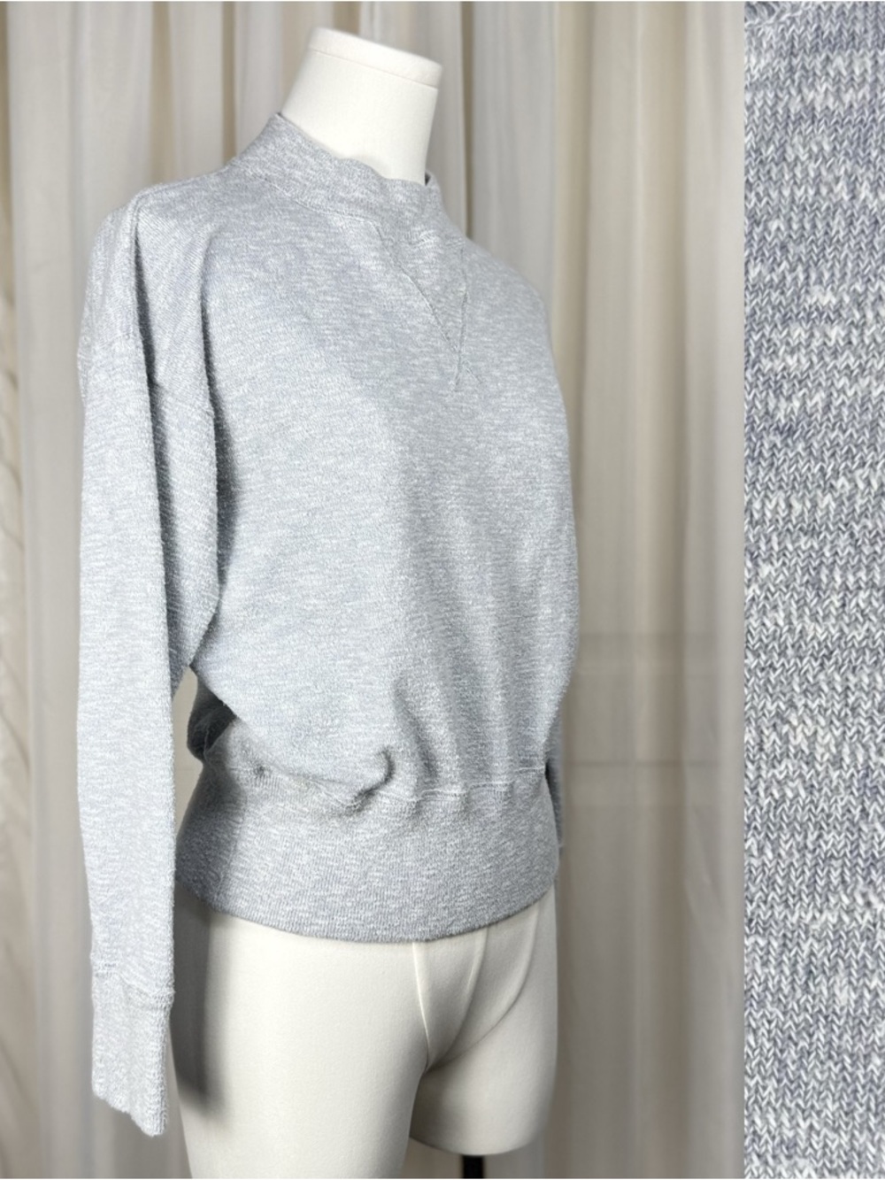 Madewell Gray Tan Knit Pullover Sweater soft cozy women’s size small S